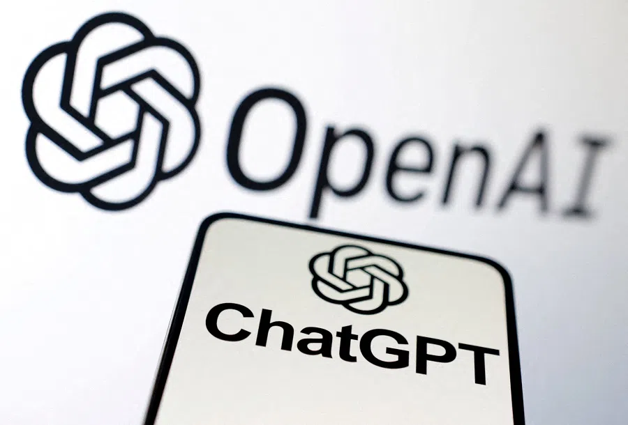OpenAI and ChatGPT logos are seen in this illustration taken on 3 February 2023. (Dado Ruvic/Illustration/Reuters)