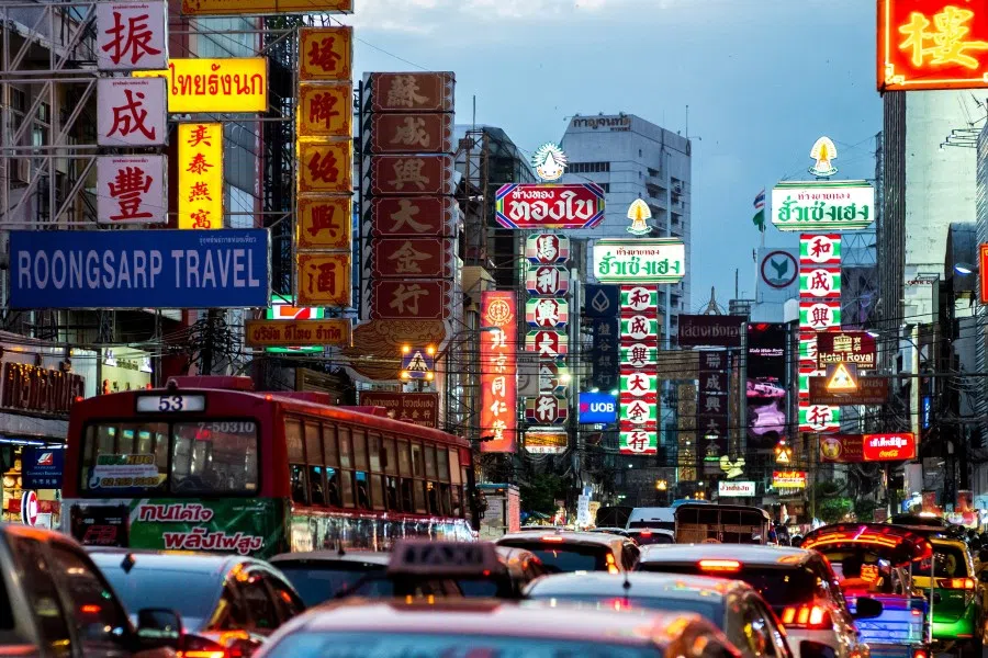 Traffic jam at Bangkok's Chinatown, one of the top tourist attraction spots as Thailand is expecting arrivals of Chinese tourists after China reopens its borders amid the coronavirus (COVID-19) pandemic, in Bangkok, Thailand, 6 January 2023. (Athit Perawongmetha/Reuters)