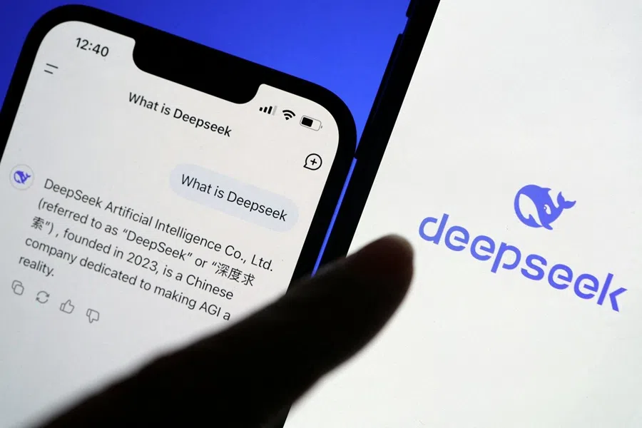 The DeepSeek logo is seen in this illustration.