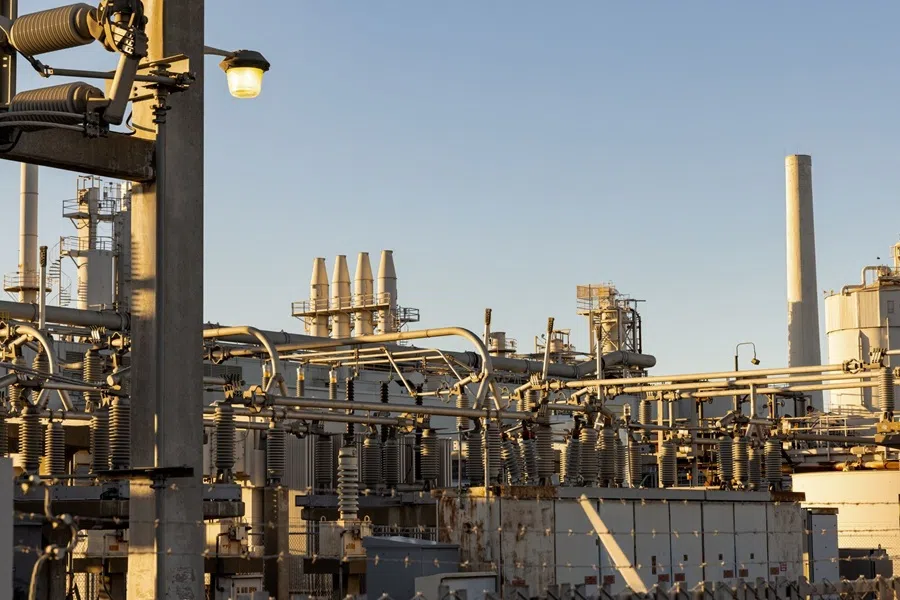A Silicon Valley Power substation in Santa Clara, California, US, on 3 November 2025. (Jason Henry/Bloomberg)