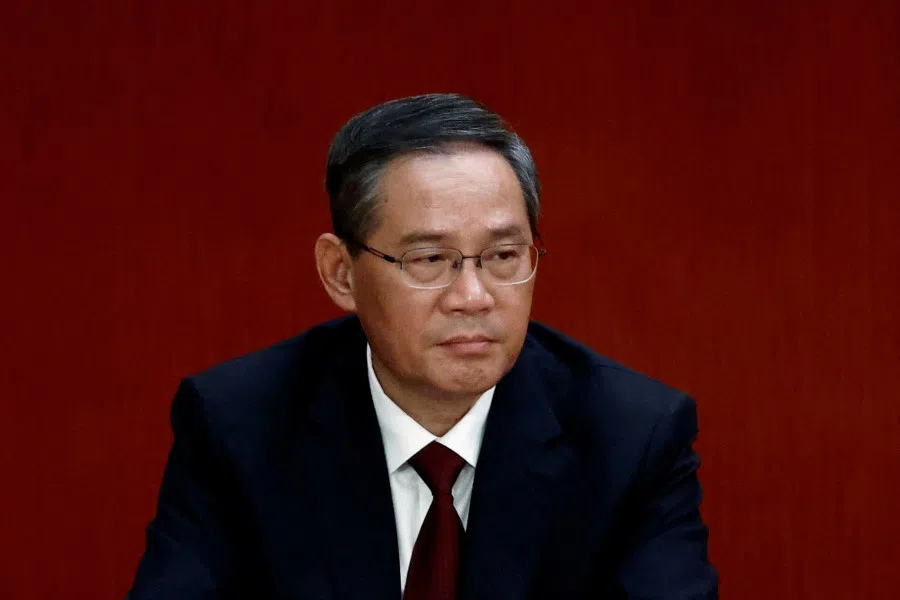 Li Qiang attends the closing ceremony of the 20th National Congress of the Communist Party of China, at the Great Hall of the People in Beijing, China, 22 October 2022. (Tingshu Wang/Reuters)