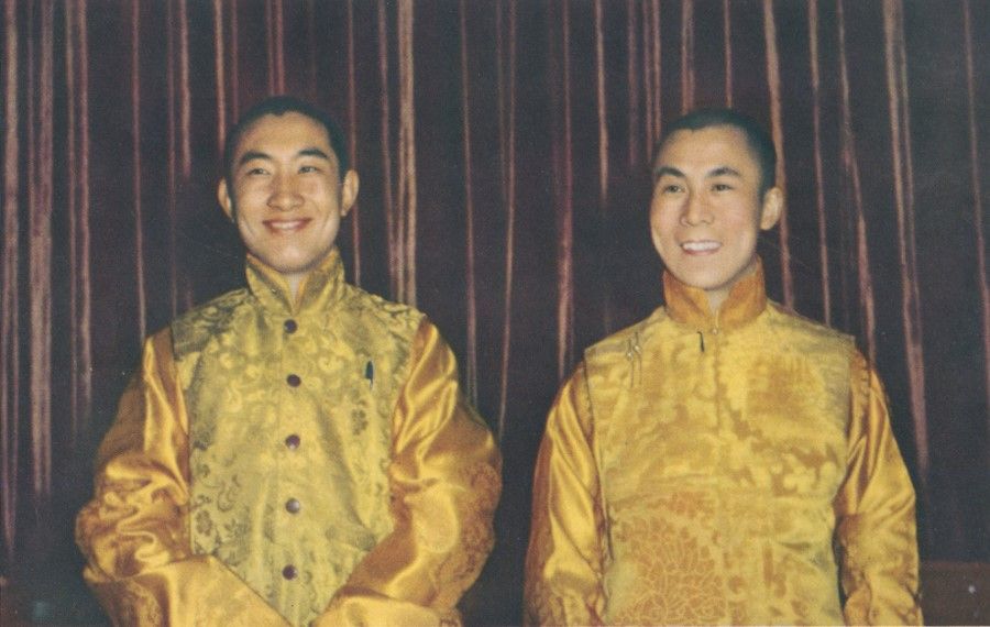 The Panchen Lama and Dalai Lama in Beijing, 1955.
