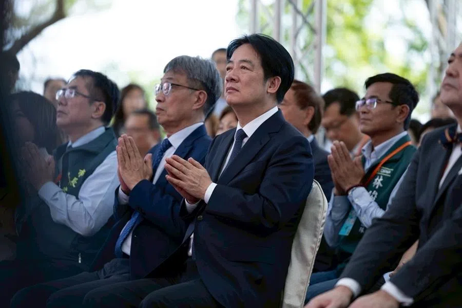 Taiwan President Lai Ching-te among the crowd at the commemoration of Yoichi Hatta. (Flickr/Taiwan Presidential Office)
