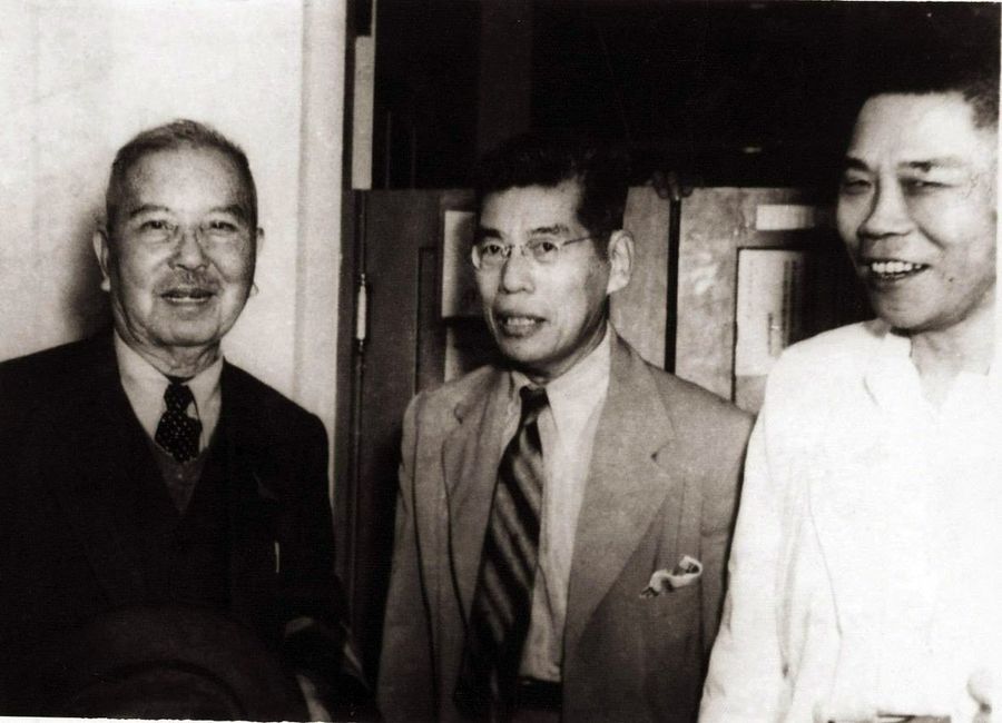 (Left to right) Tan Kah Kee, Lee Kong Chian, and Tan Lark Sye. (SPH)