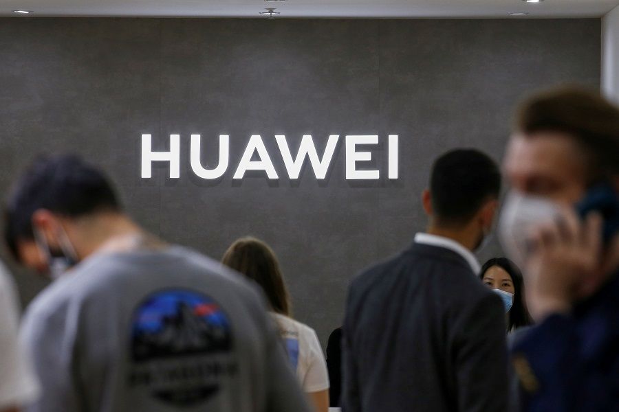The Huawei logo is seen at the IFA consumer technology fair, in Berlin, Germany, 3 September 2020. (Michele Tantussi/File Photo/Reuters)