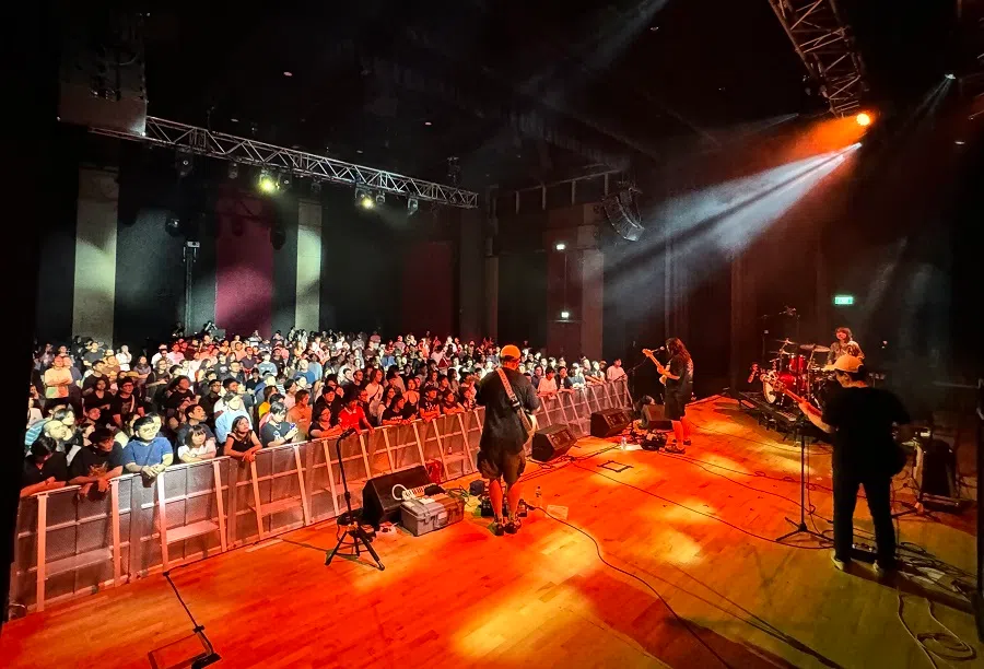 Chinese Football performs at SCAPE in Singapore, in July 2024.