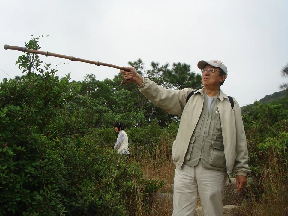 The author on one of his hiking trips to the Dragon's Back, a mountain ridge in Hong Kong. (Photo provided by Cheng Pei-kai)