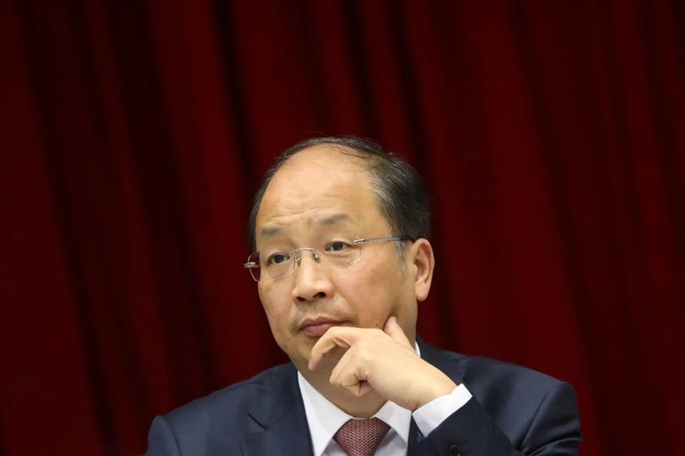 Yi Huiman, then-chairman of China Securities Regulatory Commission (CSRC), attends a meeting of Fujian delegation on the sidelines of the National People’s Congress (NPC), at the Great Hall of the People in Beijing, China, on 5 March 2019. (Stringer/Reuters)