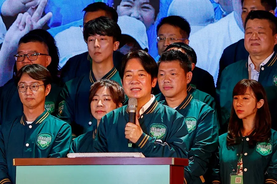 Taiwan's Vice President William Lai makes a speech at the ruling Democratic Progressive Party annual congress in Taipei, Taiwan, 16 July 2023. (Ann Wang/Reuters)