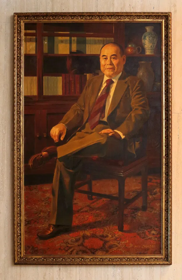 A portrait of Yeo Khee Lim by artist Chua Mia Tee. (SPH Media)