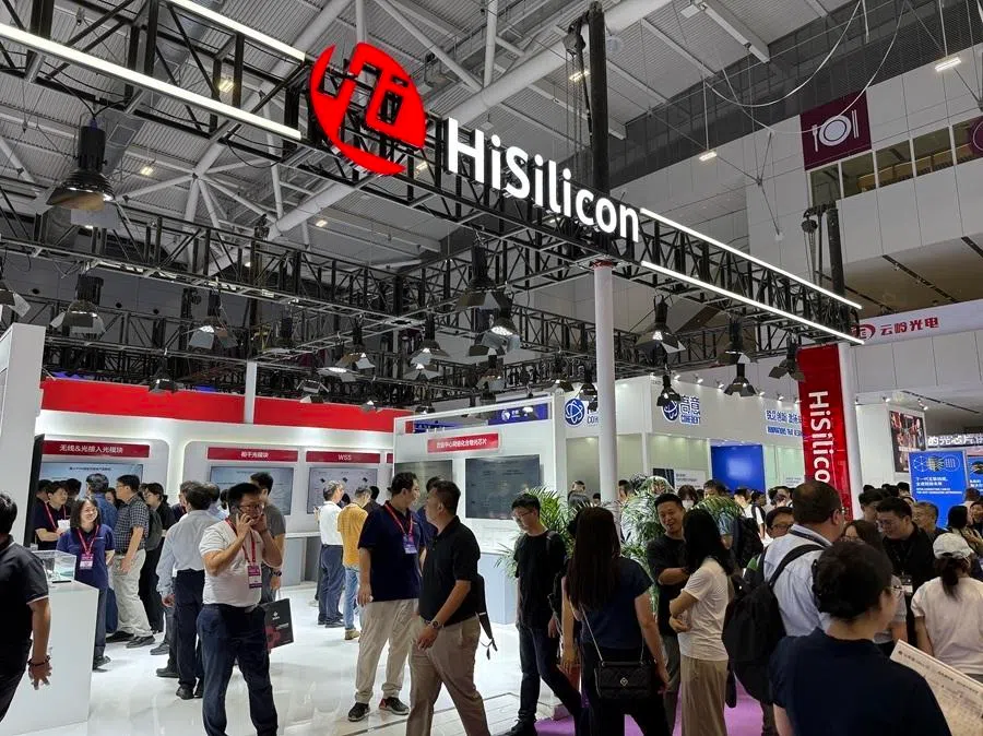 HiSilicon, the chip arm of Huawei, at an expo in Shenzhen in September 2025.