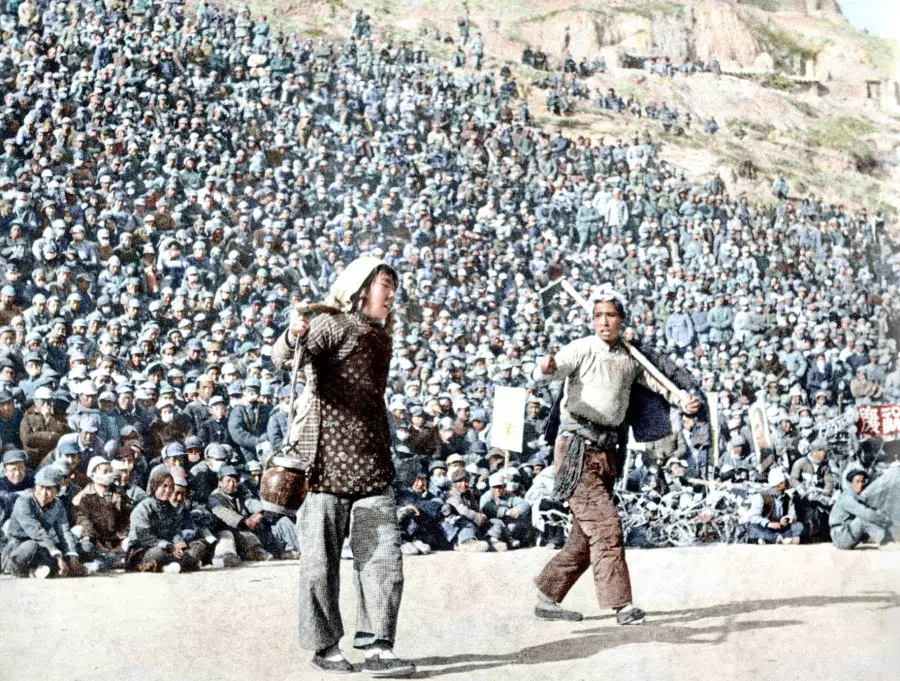 In 1943, many cultural activities were held in Yan'an, particularly Yangge opera from northern Shaanxi province. This local opera form also became a cultural symbol of the CCP revolution.