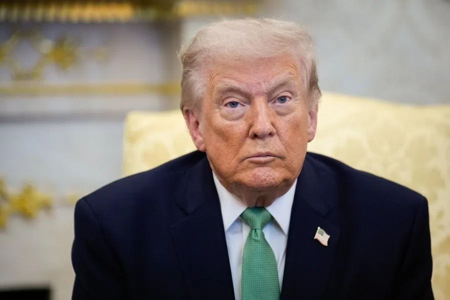 US President Donald Trump in the Oval Office of the White House in Washington, DC, US, on 17 March 2026. (Yuri Gripas/Bloomberg)