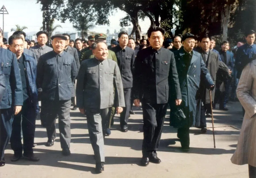 Deng Xiaoping inspects the Gulangyu Economic Zone in Xiamen in 1984. Xiamen subsequently became one of the driving engines of China’s economic development.