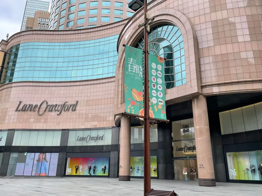 A deserted shopping mall in Shanghai, China.