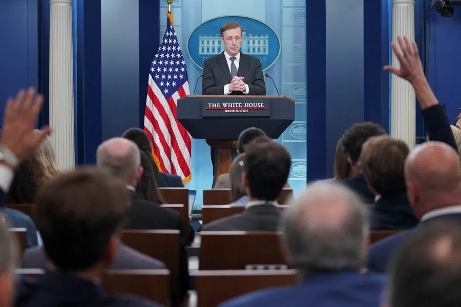 US national security adviser Jake Sullivan speaks to the press during the daily briefing at the White House in Washington, US, on 1 August 2024.