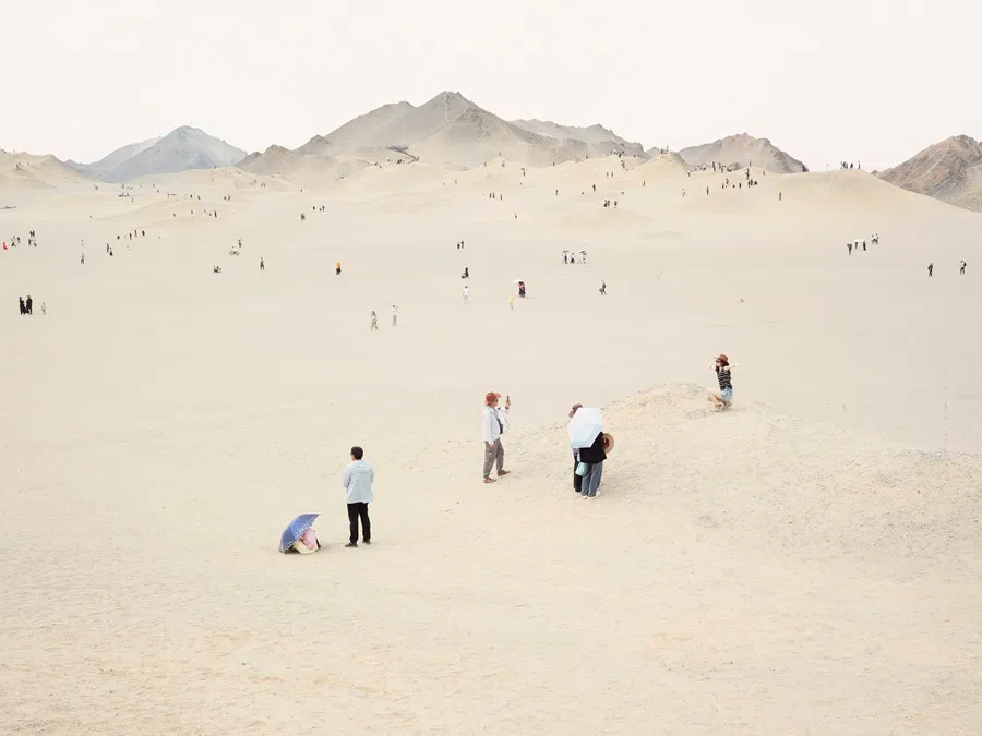 Thanks to social media exposure, people are flocking to Heidu Mountain to take photos.
