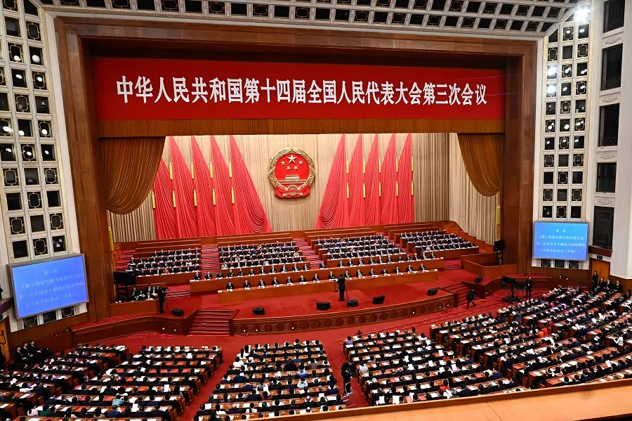 A general view as delegates attend the closing session of the National People’s Congress (NPC) at the Great Hall of the People in Beijing on 11 March 2025. (Pedro Pardo/AFP)