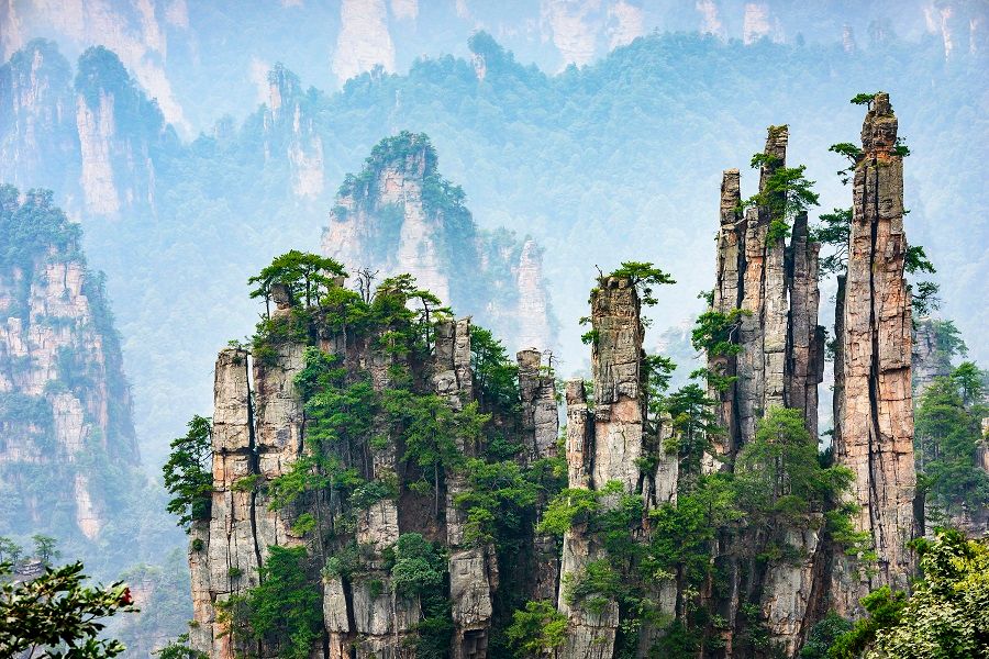 The Chinese focus much on the natural world and the interaction of the human being with Nature. This photo shows the Imperial Pen Peak of Zhangjiajie. (iStock)