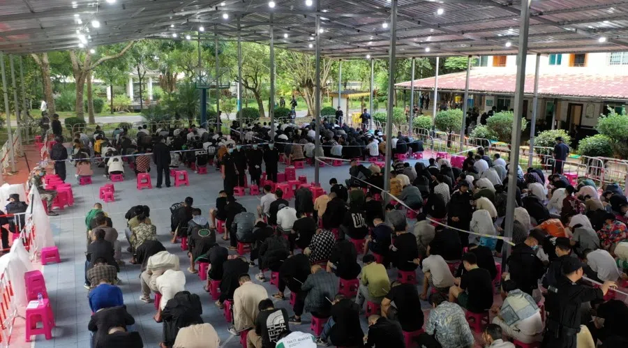 As of 10 October 2023, 2,317 scam suspects have been arrested in northern Myanmar and repatriated to China. (Chinese Ministry of Public Security/CNS)