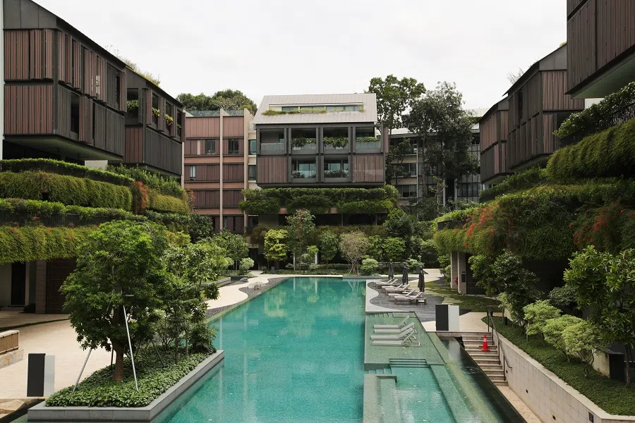 A view of the luxurious two-storey Nassim Hill penthouse, minutes away from the Orchard shopping belt in Singapore. (SPH)