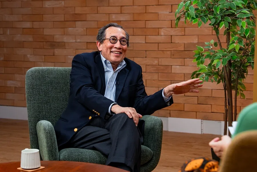 Former Singaporean diplomat Bilahari Kausikan during an interview session with ThinkChina, August 2026.