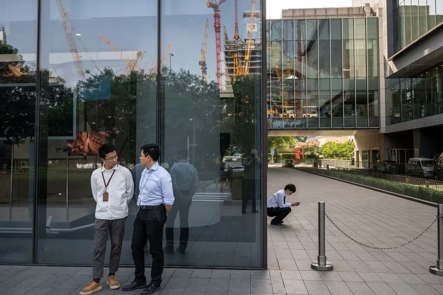 Office workers in Beijing, China, on 6 May 2024. (Bloomberg)