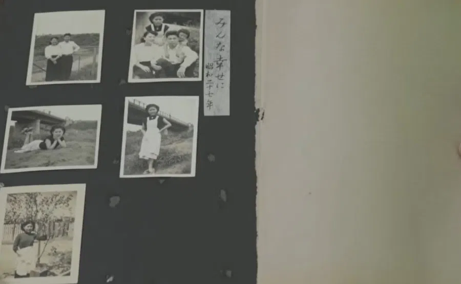 The album's last family portrait, captioned: "Wishing everyone happiness."