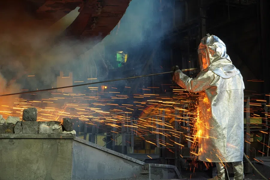 Nickel matte processing activities at Vale Indonesia’s refining facility in Sorowako, South Sulawesi.