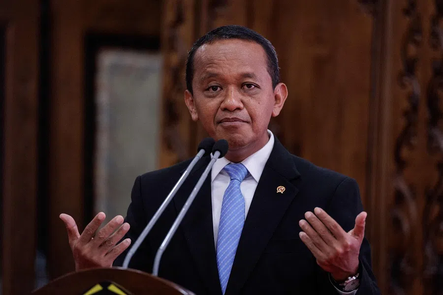 Indonesia’s Energy Minister Bahlil Lahadalia speaks in Jakarta on 21 April 2025. (Yasuyoshi Chiba/AFP)