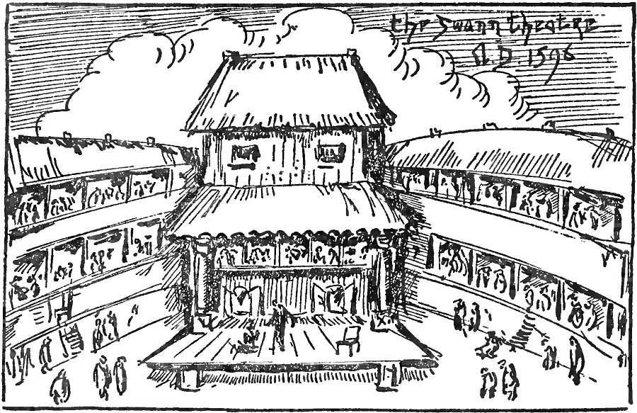 Hendrik Willem Van Loon, The Story of Mankind, the Elizabethan stage. (Wikimedia)