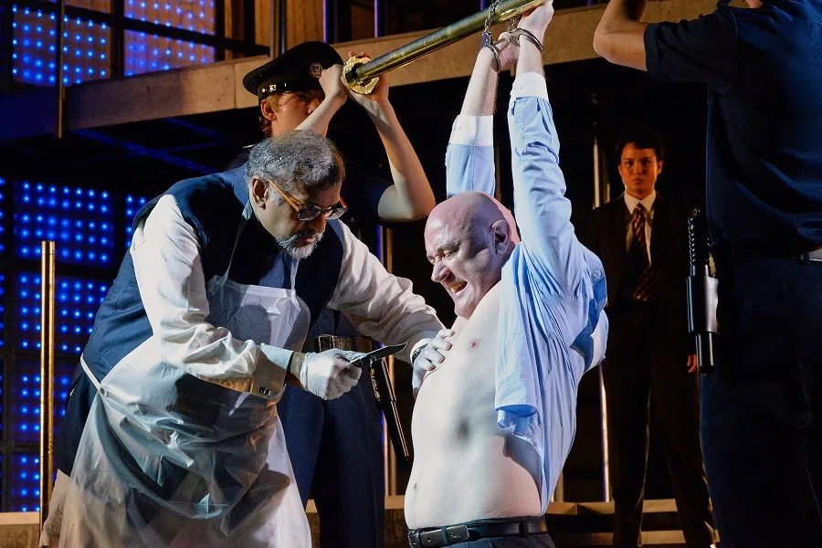 Remesh Panicker (left) and Daniel Jenkins in The Merchant Of Venice by the Singapore Repertory Theatre. (Singapore Repertory Theatre)