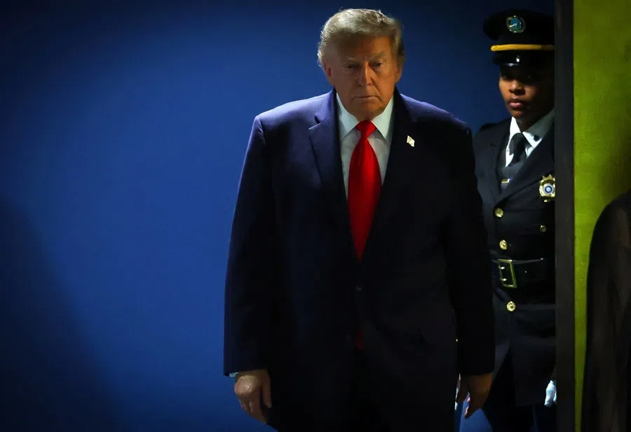 US President Donald Trump arrives to address the 81st United Nations General Assembly at UN headquarters in New York City, US, 22 September 2026.