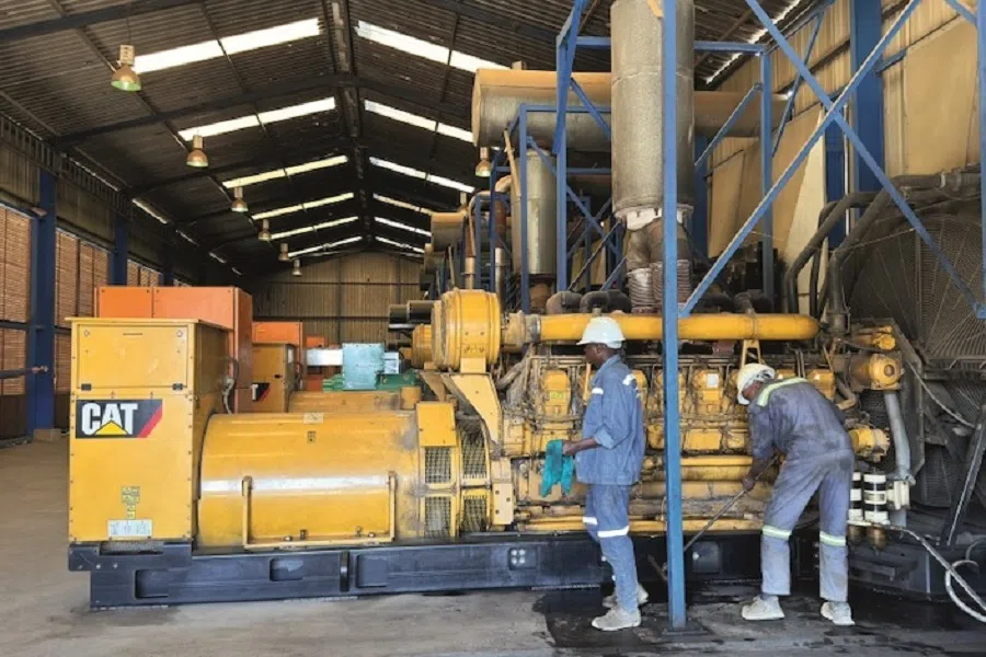 Diesel generators at the Ruashi project in June 2024.