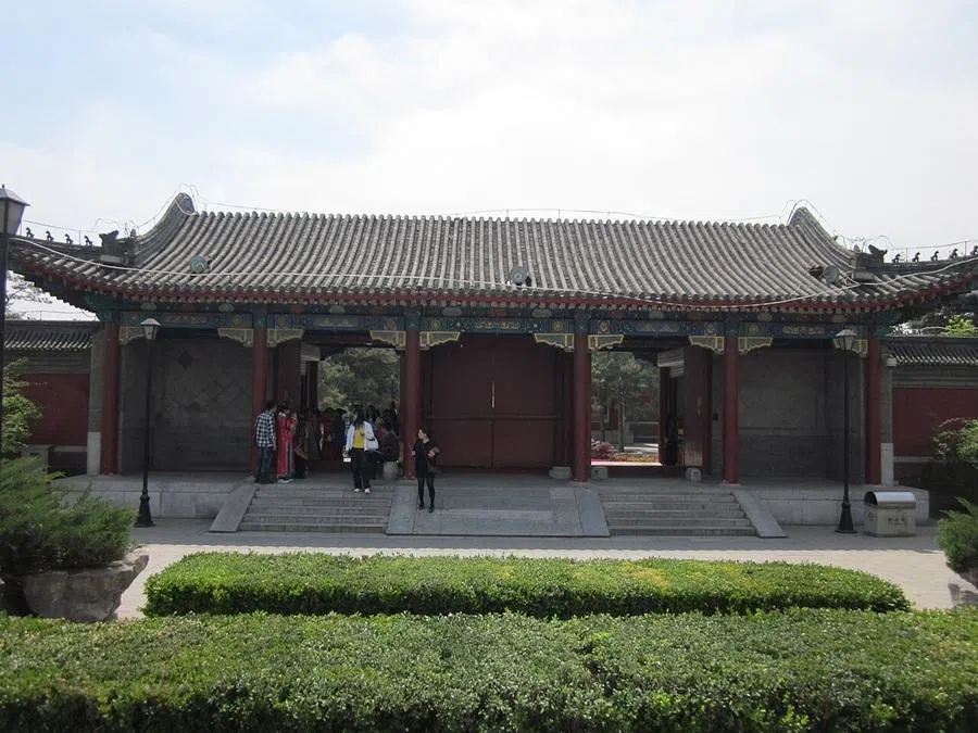 The entrance of the Old Summer Palace in Beijing on 21 April 2011.