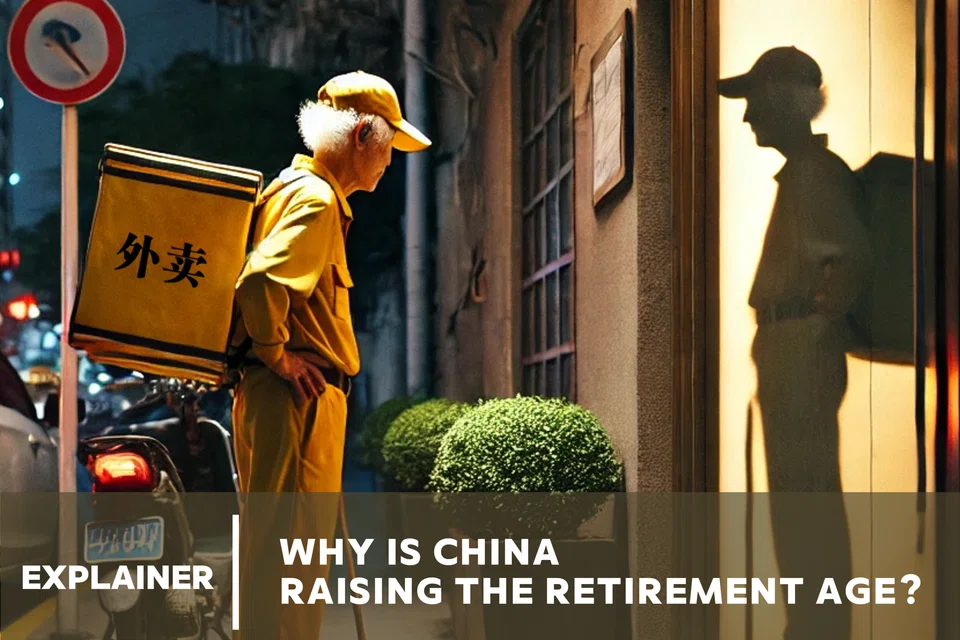 An elderly delivery man. (Image generated by Lu Lingming with assistance from ChatGPT.)