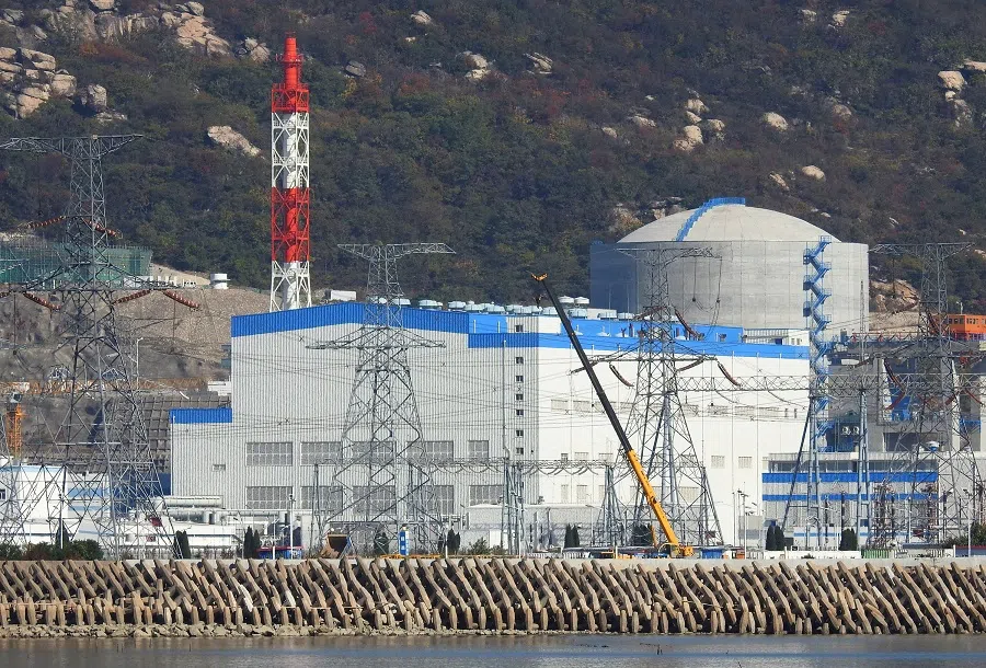 A view of the Unit 4 reactor of Tianwan Nuclear Power Plant in Lianyungang, Jiangsu province, China, on 27 October 2018.