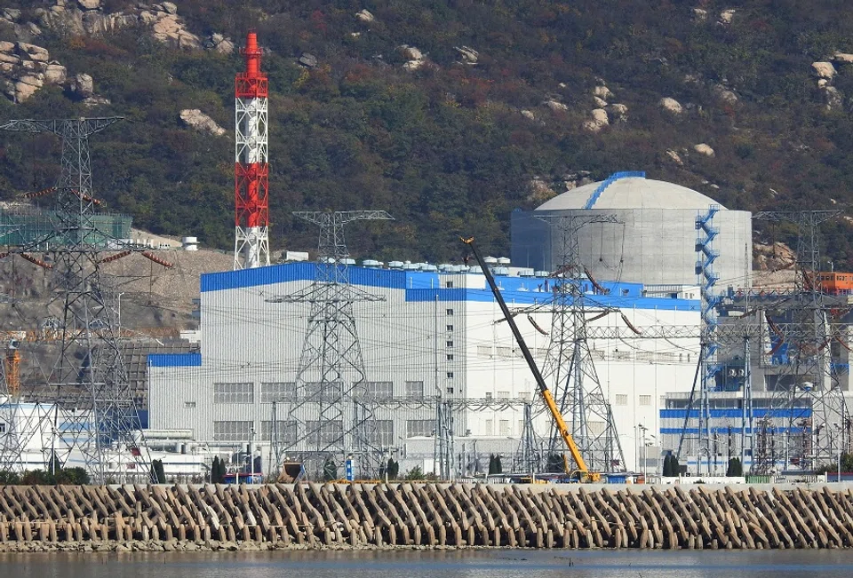 A view of the Unit 4 reactor of Tianwan Nuclear Power Plant in Lianyungang, Jiangsu province, China, on 27 October 2018. (Stringer/Reuters)