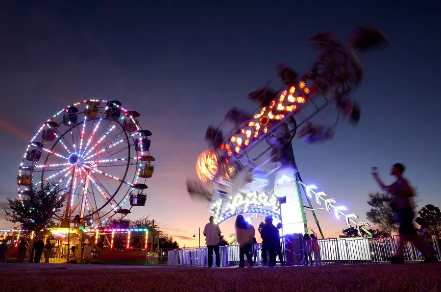 People gather at the Great Las Vegas Taco Festival on 5 November 2022 in North Las Vegas, Nevada, US. (Mario Tama/Getty Images/AFP)