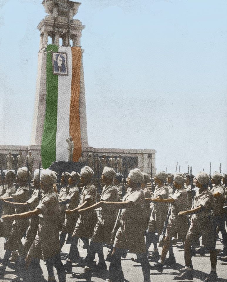 After the Japanese army occupied Singapore in 1942, it organised an Indian volunteer army, in an effort to break up the Allied camp in the name of helping the people of India to break away from British colonial rule.