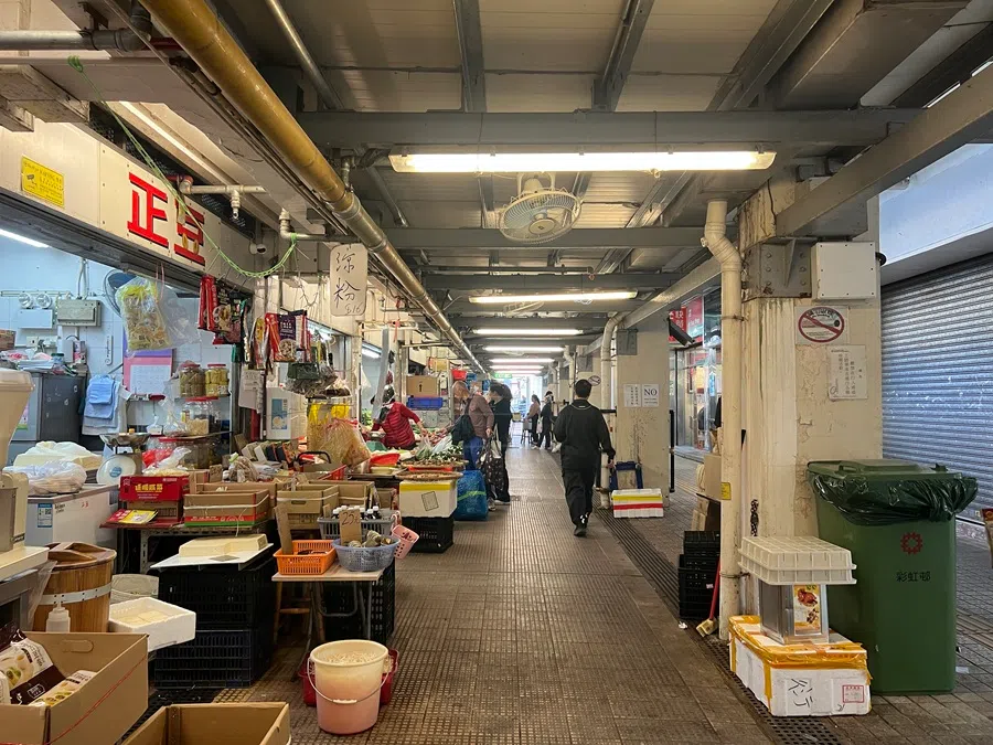 A view of a retail zone in Choi Hung Estate, Hong Kong. (SPH Media)