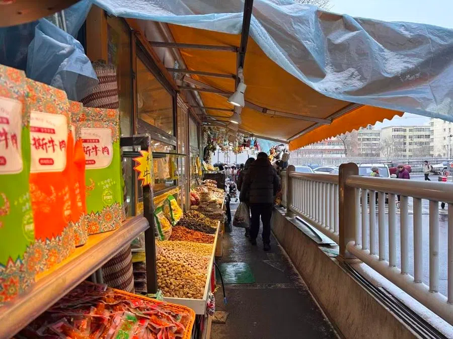 A dried goods stall in Urumqi. (Li Kang/SPH Media)