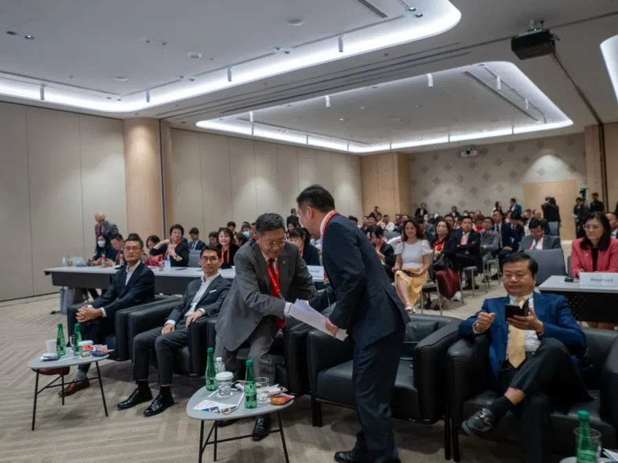Attendees at the 16th World Chinese Entrepreneurs Convention (WCEC) held in Bangkok, 25 June 2023. (SPH Media)