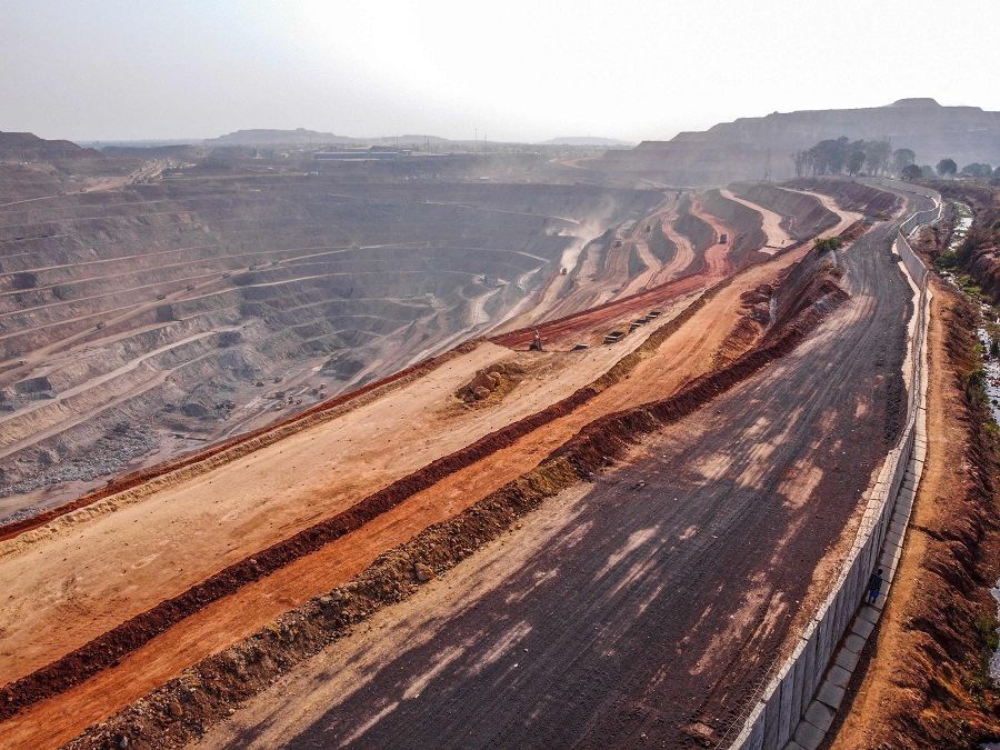 A general view of the Chinese mining company COMMUS (Musonoïe Mining Company Global SAS), downtown Kolwezi, Democratic Republic of the Congo, on 13 October 2022. (Junior Kannah/AFP)
