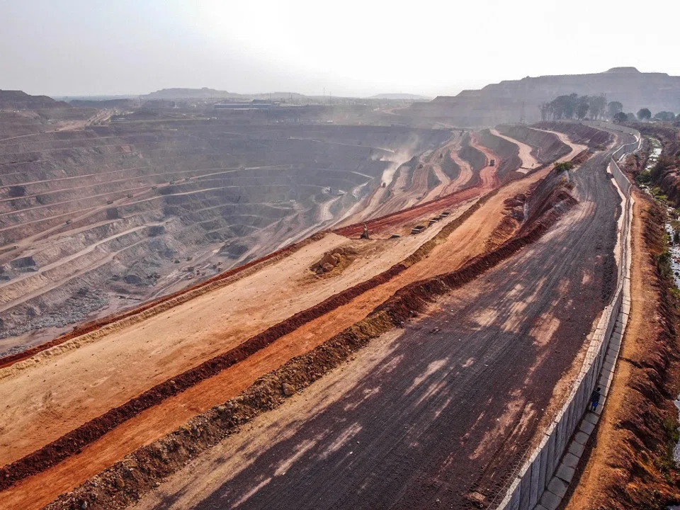 A general view of the Chinese mining company COMMUS (Musonoïe Mining Company Global SAS), downtown Kolwezi, Democratic Republic of the Congo, on 13 October 2022. (Junior Kannah/AFP)