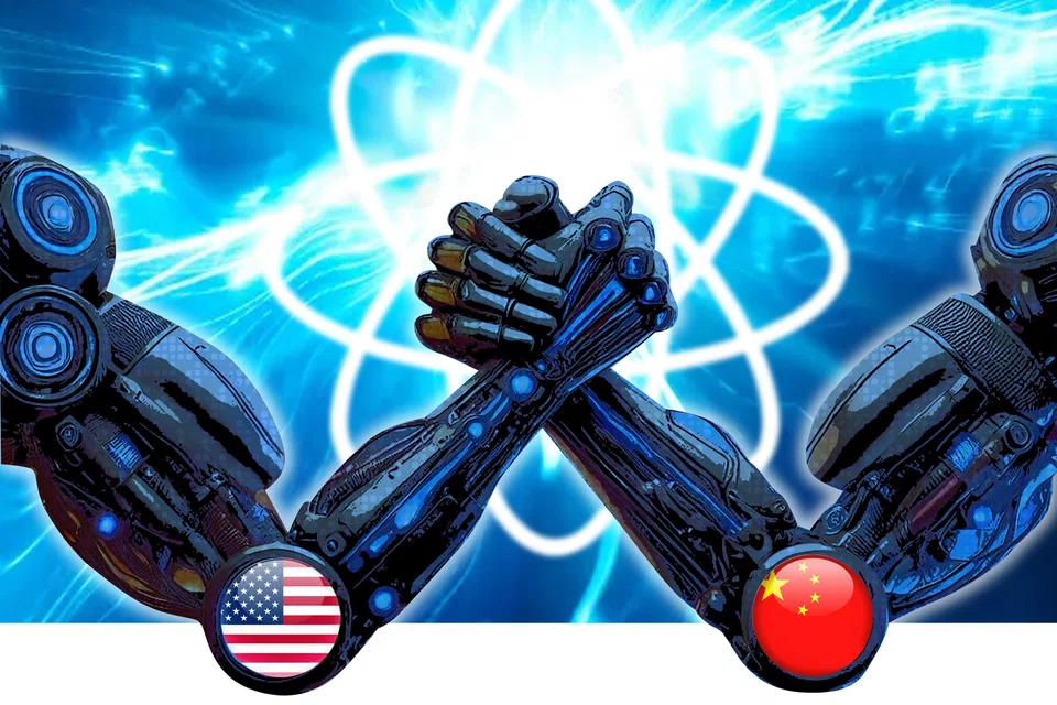 The China-US competition is now shifting into the realm of quantum technology. (Graphic: Ho Han Chong)