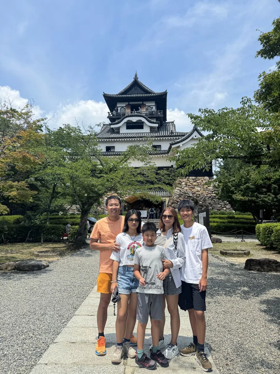 Tan and his family on holiday in Japan. (Photo provided by interviewee)