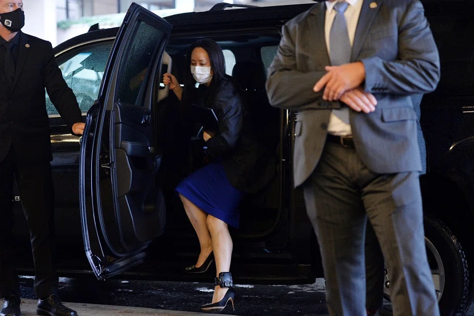 Huawei Chief Financial Officer Meng Wanzhou returns to a court hearing following a lunch break in Vancouver, British Columbia, Canada, 16 August 2021. (Jennifer Gauthier/Reuters)