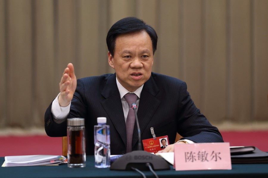Chongqing party secretary Chen Min'er. (Internet)
