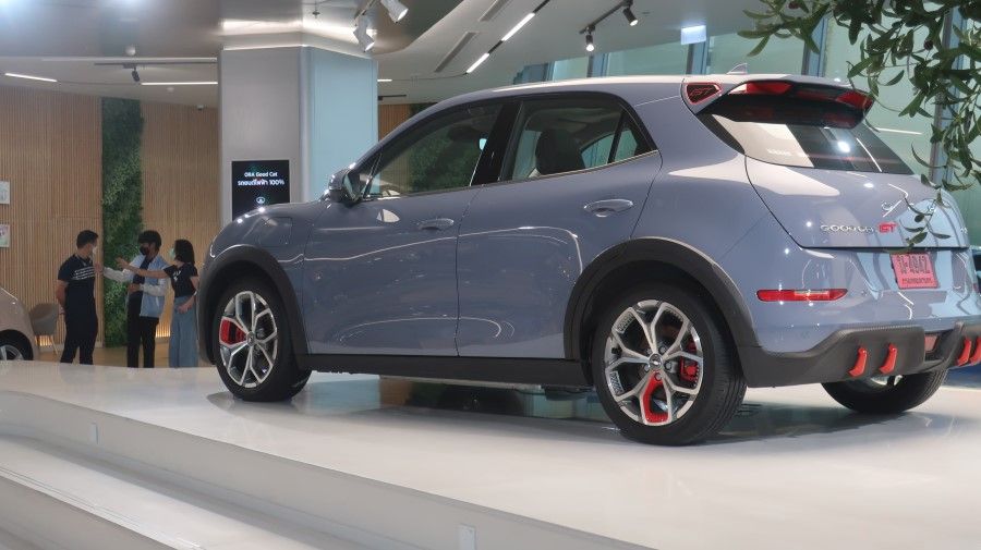 An ORA Good Cat EV on display at the Great Wall Motor showroom in Bangkok, Thailand, in August 2022. (SPH Media)
